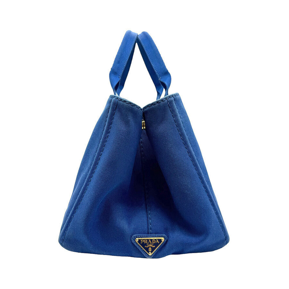 Prada handbag canvas Canapa blue bag tote Blue